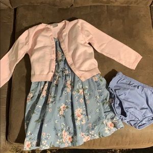 Carter’s sweater and dress set